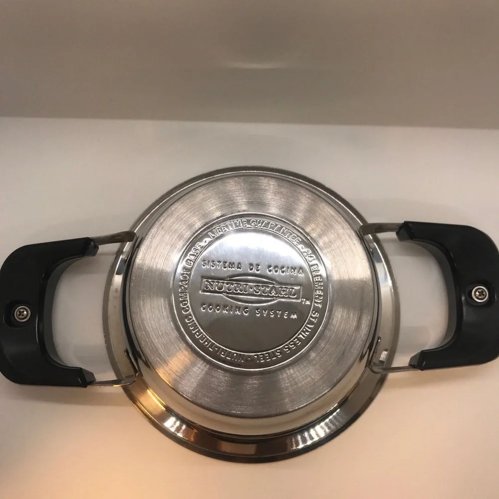 Nutri Stahl Nutri Thermic 24 Element Stainless 1 Qt Saucepan Mini Pot w Lid